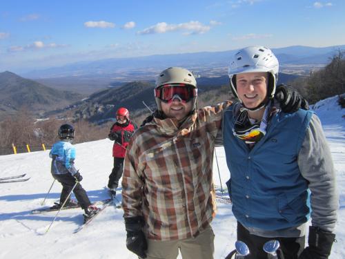 My nephews Josh and Adam, humoring me with a short pause on Sunday