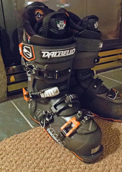 The new boots, after day one at Whistler