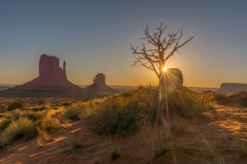 Sunrise at Monument Valley, Navaho Nation