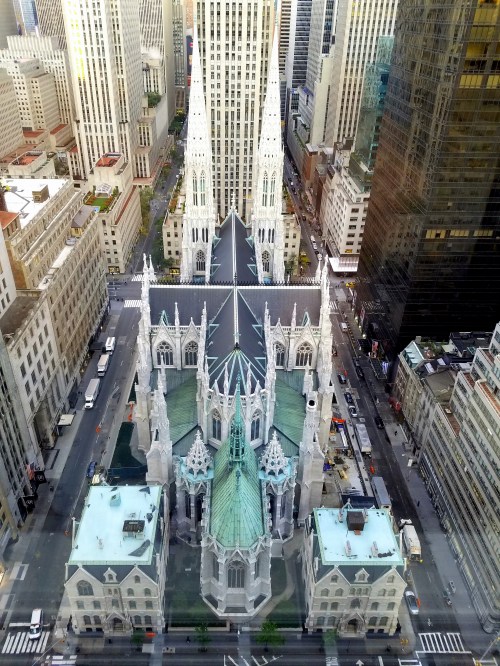 St. Patrick's Cathedral from the 35th floor of the New York Palace 